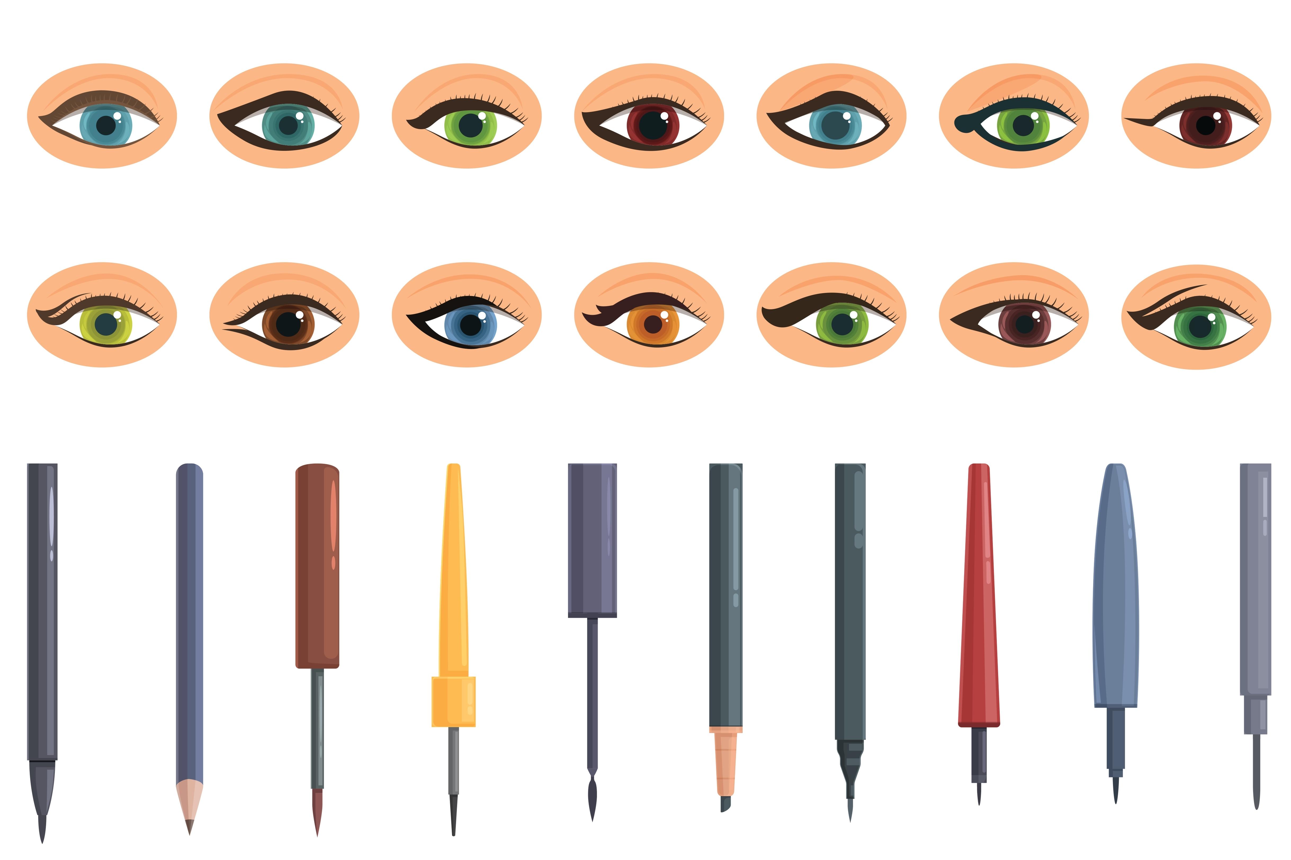 Стрелки на глазах: как нарисовать, фото, инструкция для начинающих | РБК Стиль