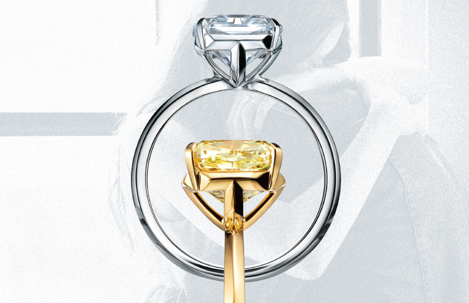 Tiffany & Co. выпустила свадебные кольца с квадратными бриллиантами