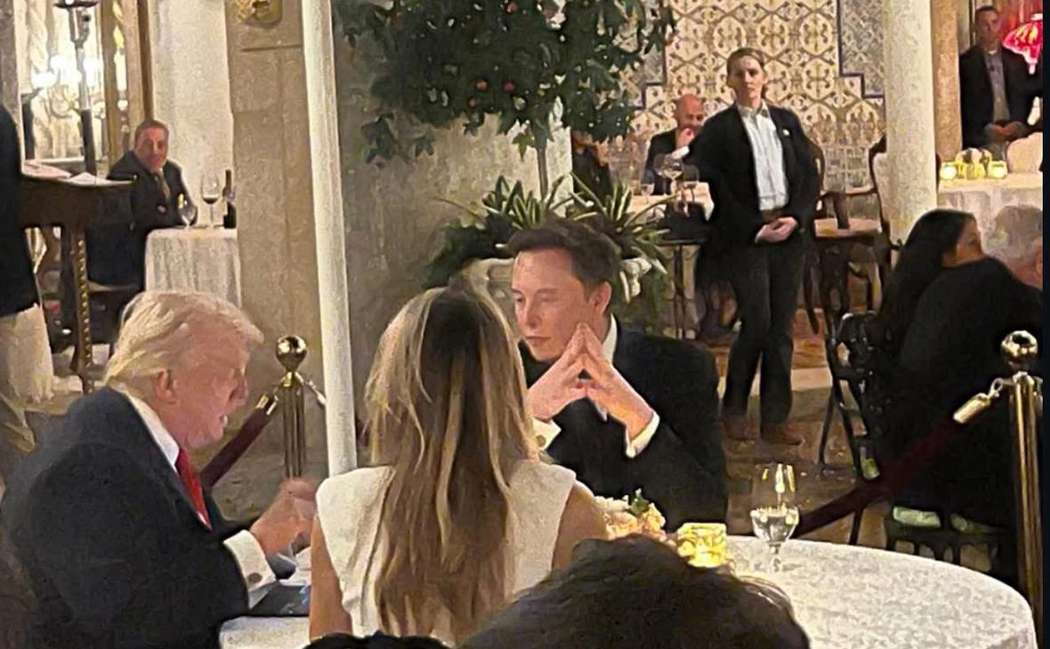 Дональд и Мелания Трамп, и Илон Маск

