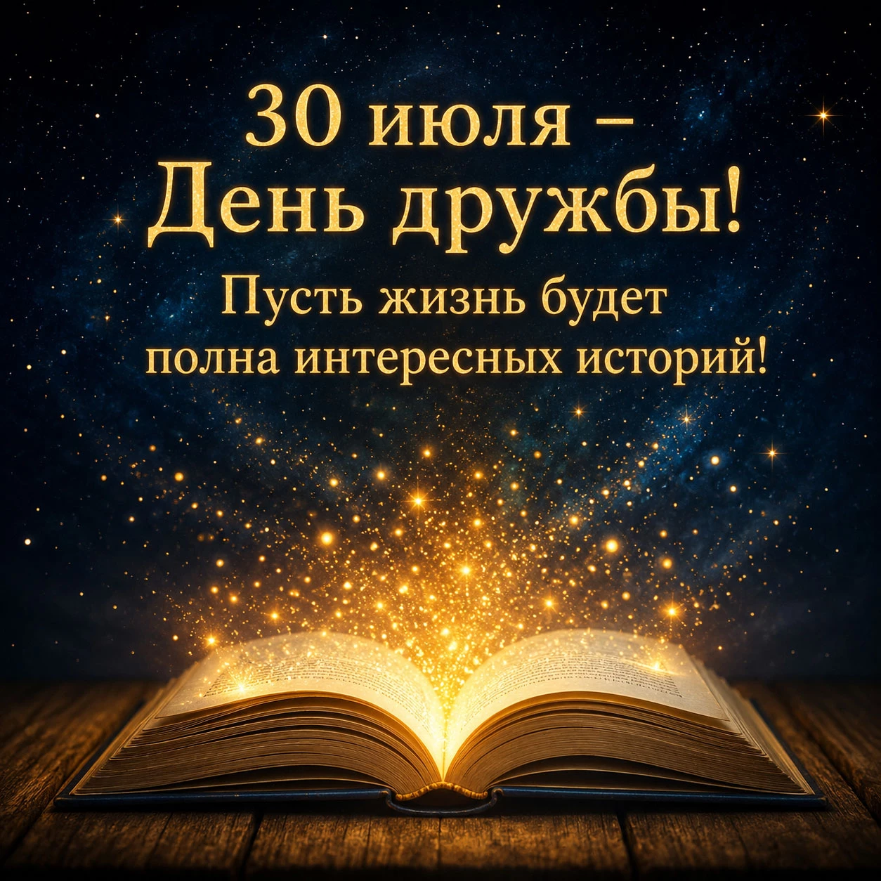 Открытка с пожеланием ко Дню дружбы