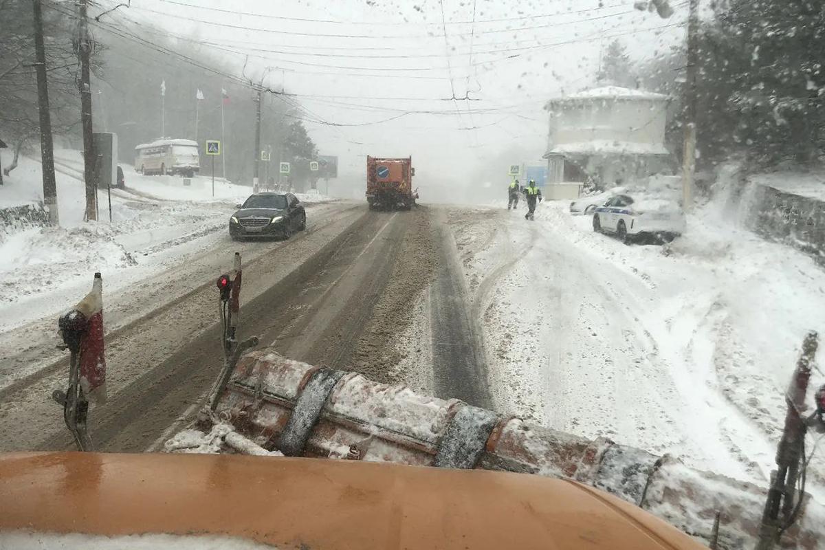 Дорожная обстановка на автомобильных дорогах Республики Крым, 29 декабря 2025 года