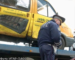 В Подмосковье произошло ДТП с участием маршрутки и МАЗа