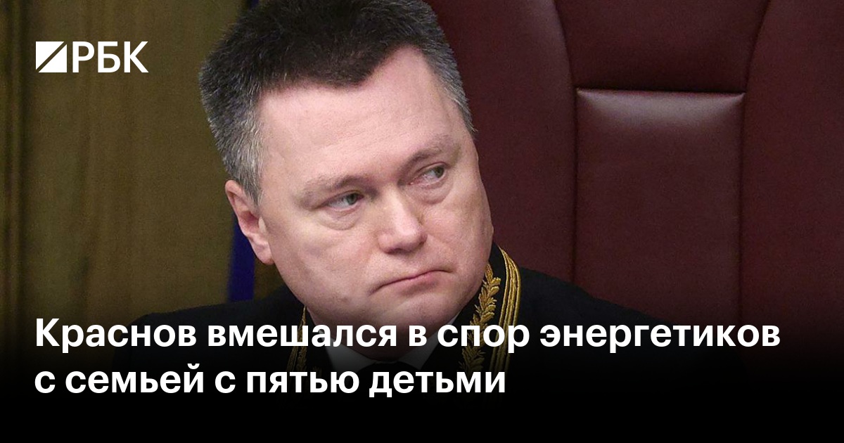 Председатель Верховного суда вмешался в спор энергетиков с многодетной семьей
