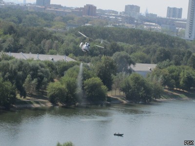 Пожар в парке "Лосиный остров" 