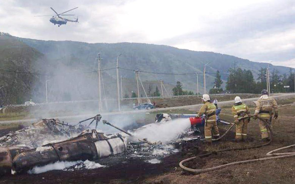 На Алтае упал вертолет Ми-8
