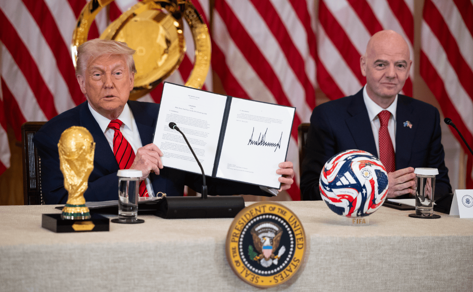 Дональд Трамп и Джанни Инфантино