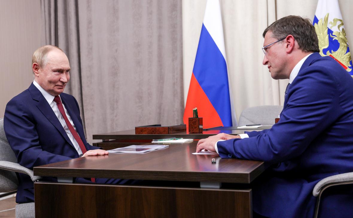 Владимир Путин и&nbsp;Глеб Никитин