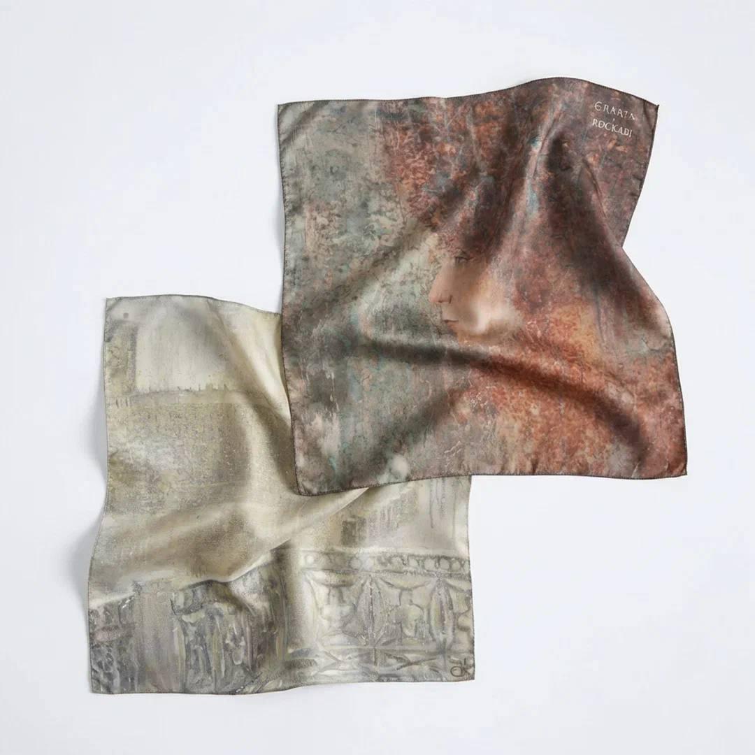 Платки&nbsp;&laquo;Мойка. Январь&raquo;,&nbsp;Надежда&nbsp;Анфалова,&nbsp;&laquo;Созерцание воды&raquo; Семен&nbsp;Балабайцев,&nbsp;Rockabi