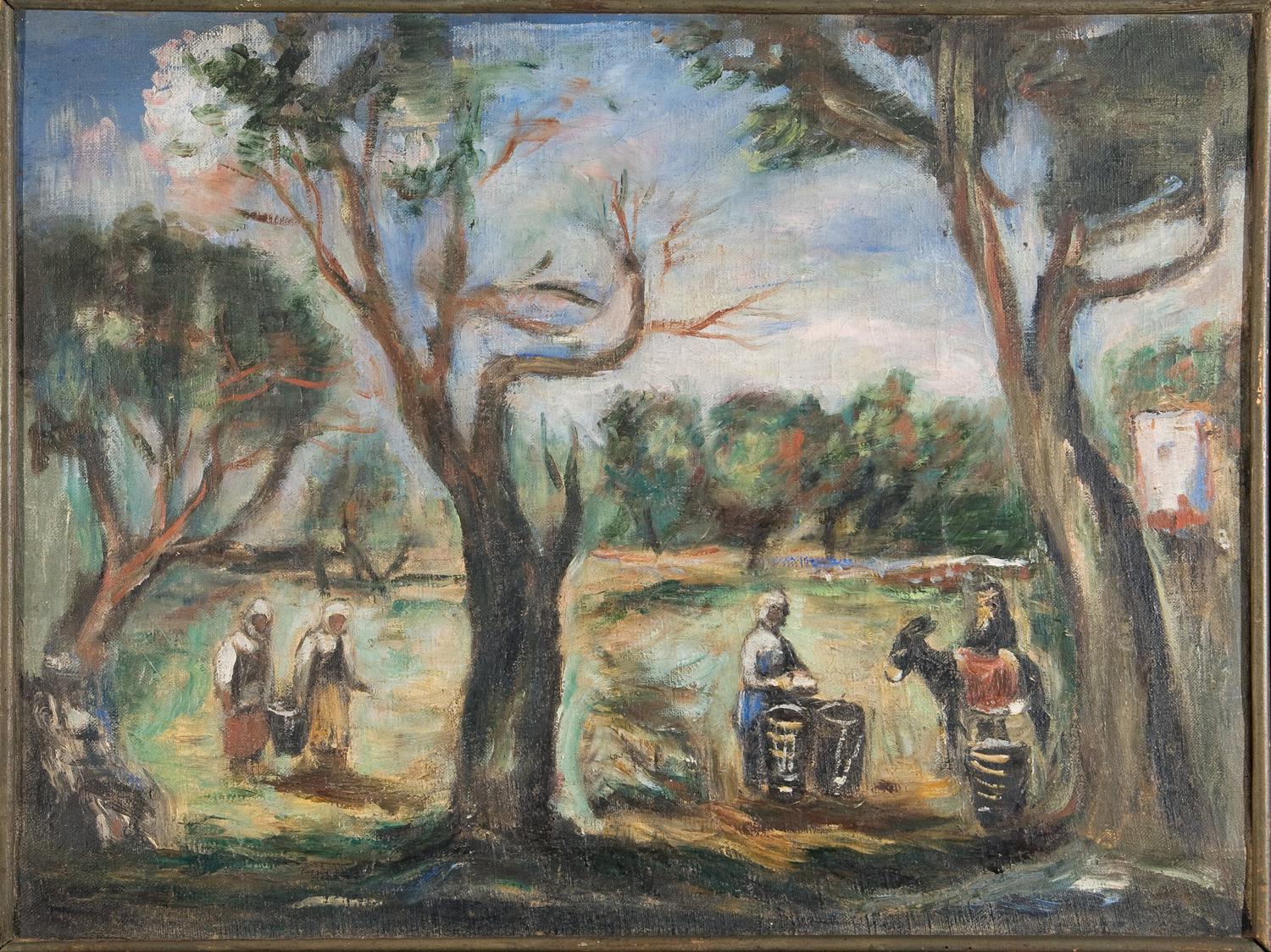 Надежда Удальцова. «Сбор плодов», 1933. Музей-заповедник «Абрамцево»