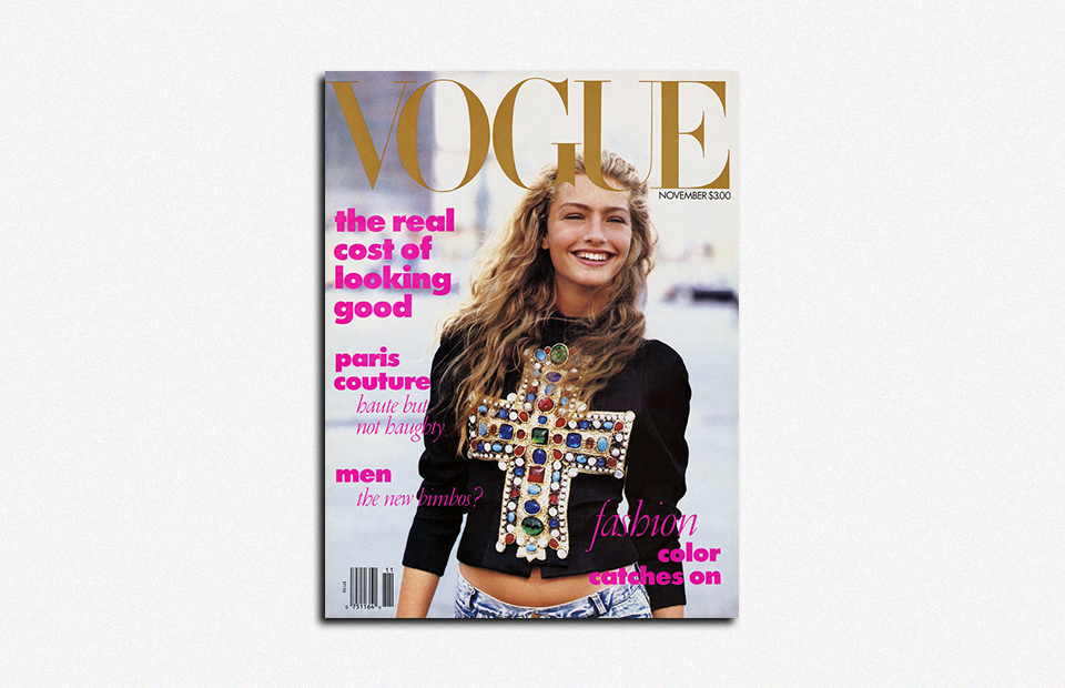 Обложка американского Vogue, 1988