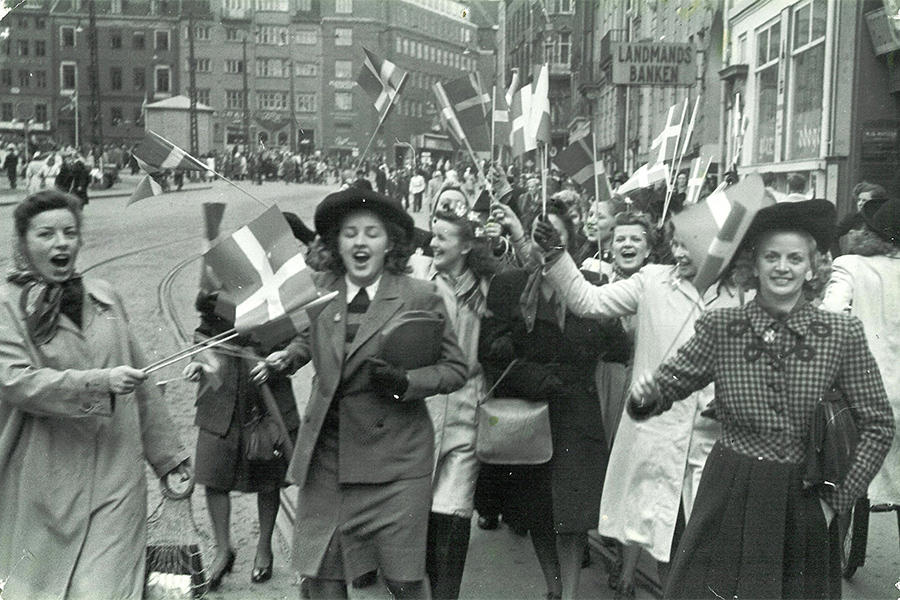 Празднование освобождения Дании. Копенгаген, 5 мая 1945 года