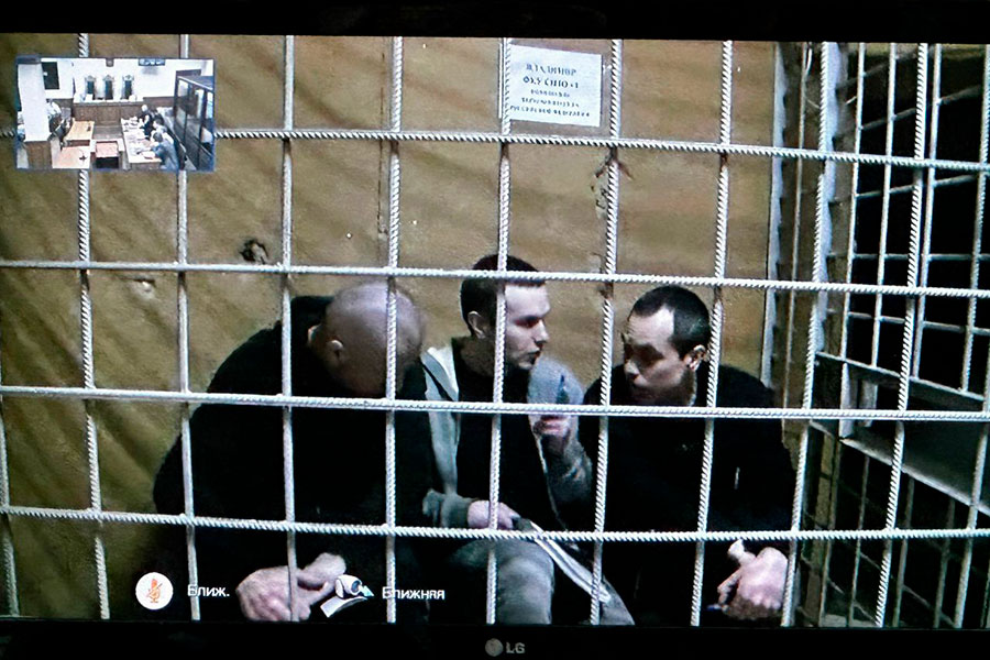 Адвокаты Кобзев, Липцер и Сергунин по видео-конференц-связи из владимирского СИЗО, 22 сентября 2025 года