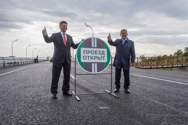 Татарстан первым из регионов РФ открыл мост нового типа 