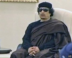 М.Каддафи впервые появился в эфире после смерти сына
