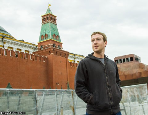 Основатель Facebook Марк Цукерберг посетил Москву