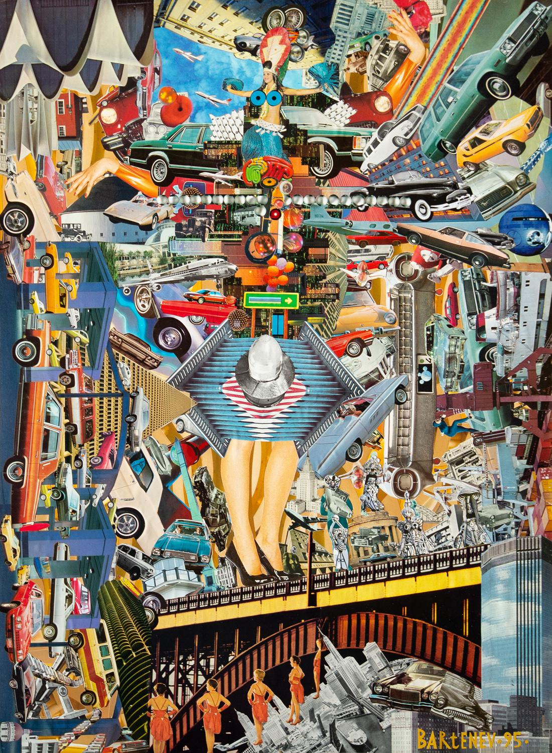 Коллаж &laquo;Все по машинам&raquo;, Андрей Бартенев, 1995&nbsp;год