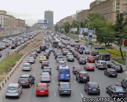 В Москве ограничено движение транспорта