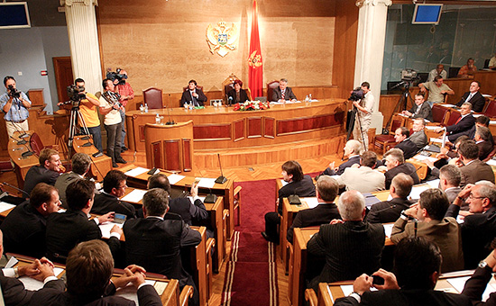 Заседание парламента Черногории


