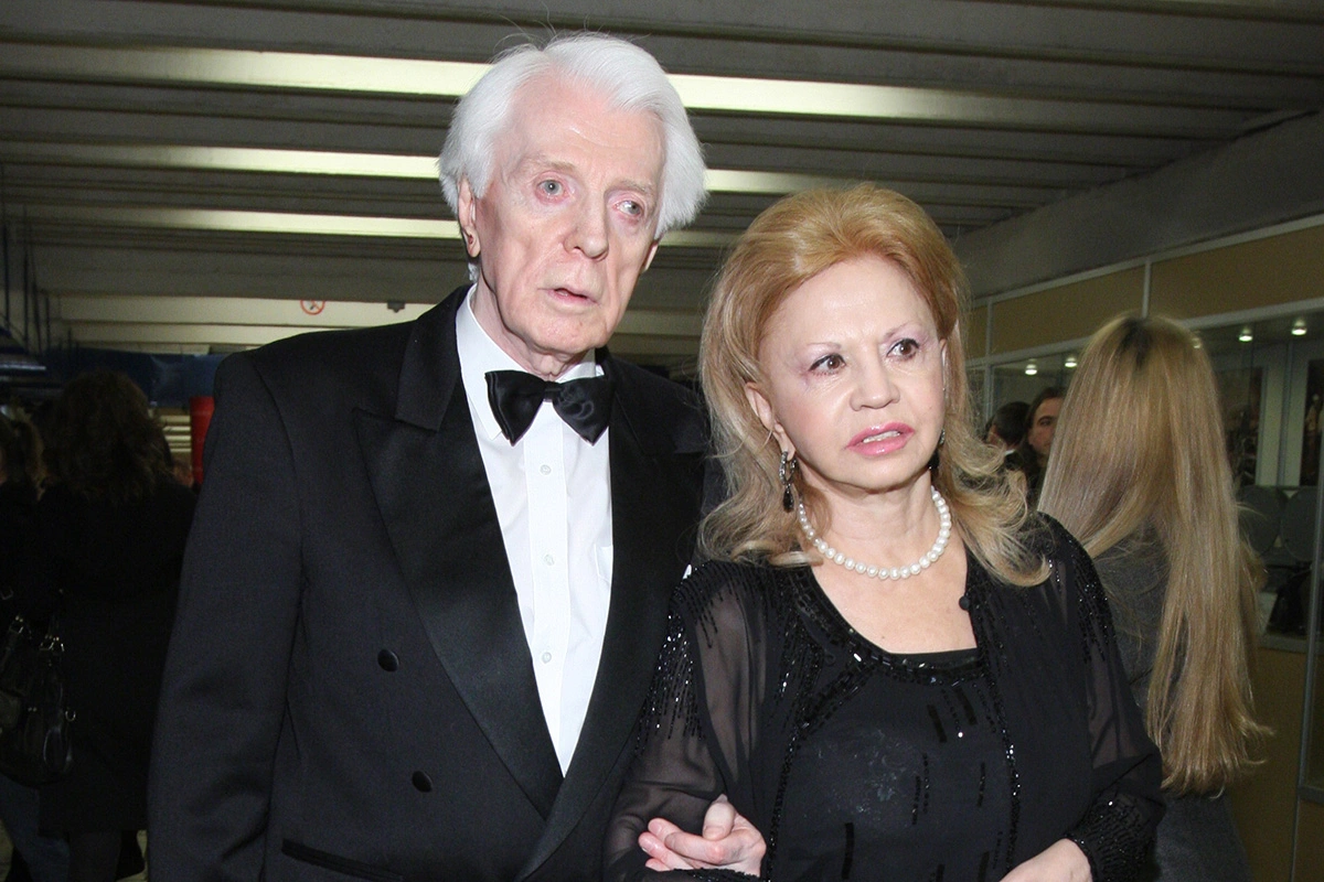 Олег Стриженов с супругой актрисой Лионеллой Пырьевой в 2010 году