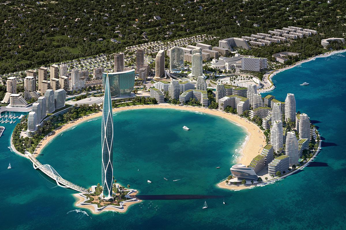 Площадь первой фазы проекта Sea Breeze составляет 750 га, из этой территории 300 га приходится на озеленение.&nbsp;