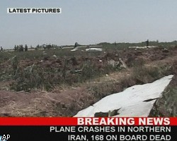 У разбившегося в Иране Ту-154  мог загореться двигатель