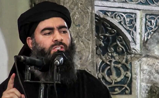 Лидер группировки &laquo;Исламское государство&raquo; (организация запрещена в России) Абу Бакр аль-Багдади


