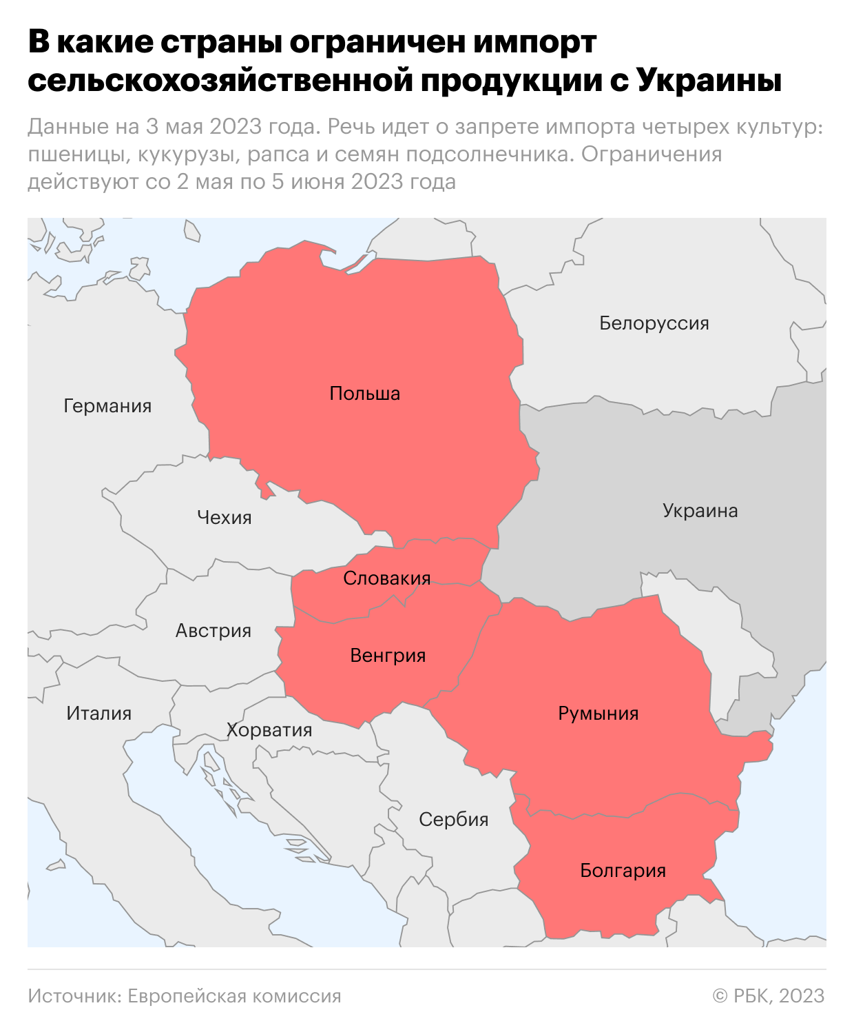 Молдавия вслед за странами ЕС решила ограничить импорт зерна из Украины"/>













