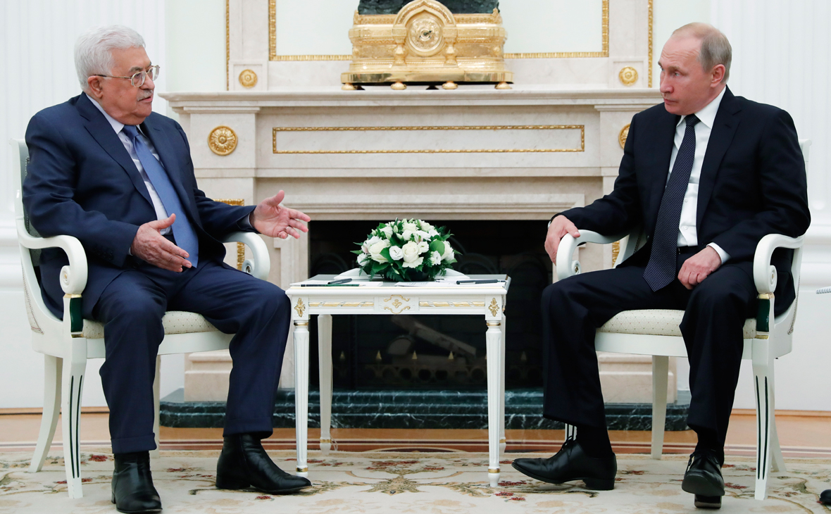 Махмуд Аббас и Владимир Путин