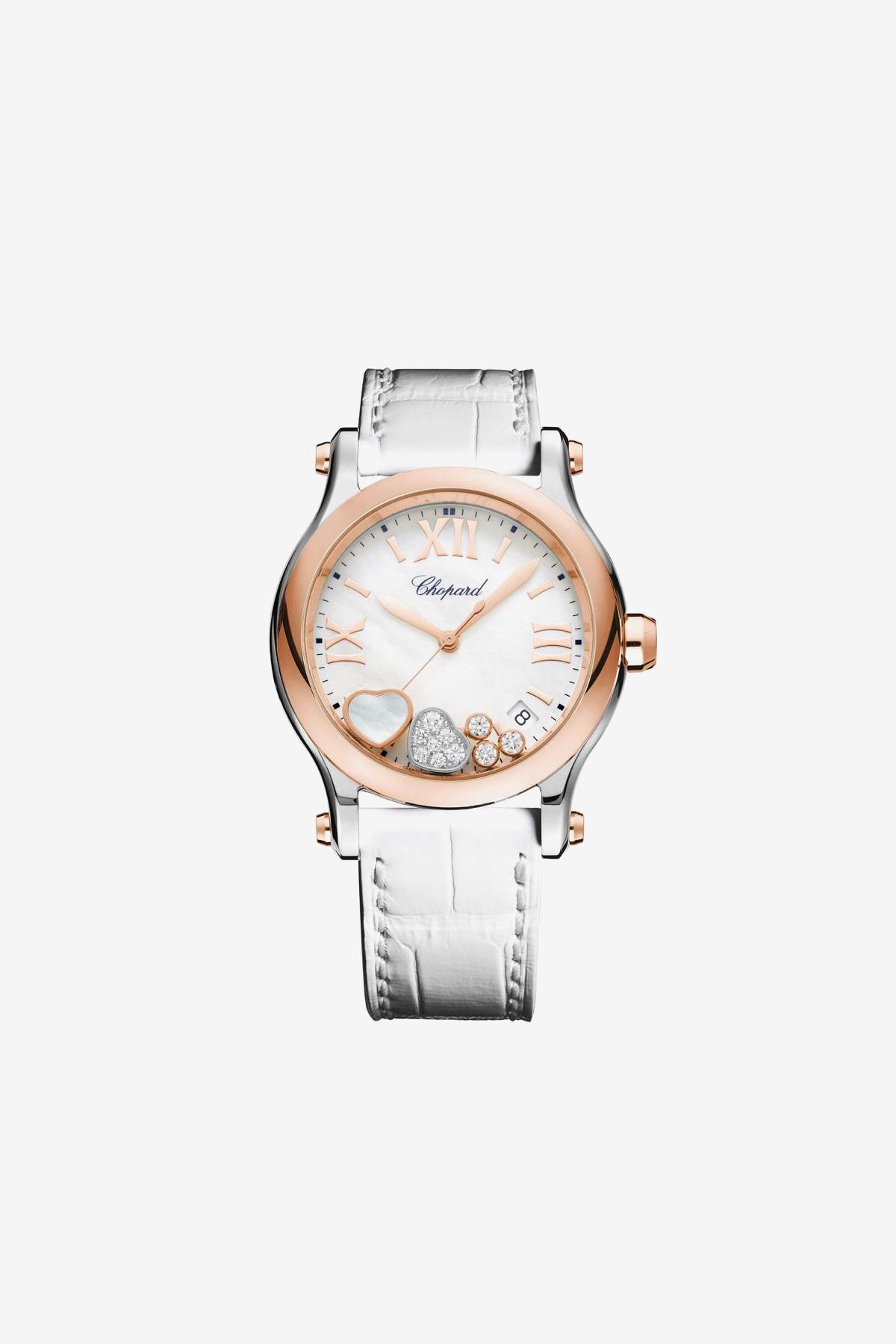 Часы Happy Hearts, розовое золото, Chopard (Mercury)