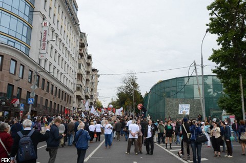 Третий "Марш миллионов" оппозиции в Москве