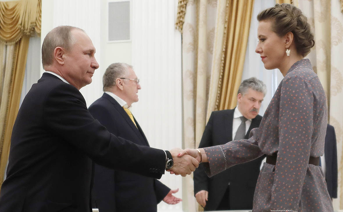 Ксения Собчак и Путин