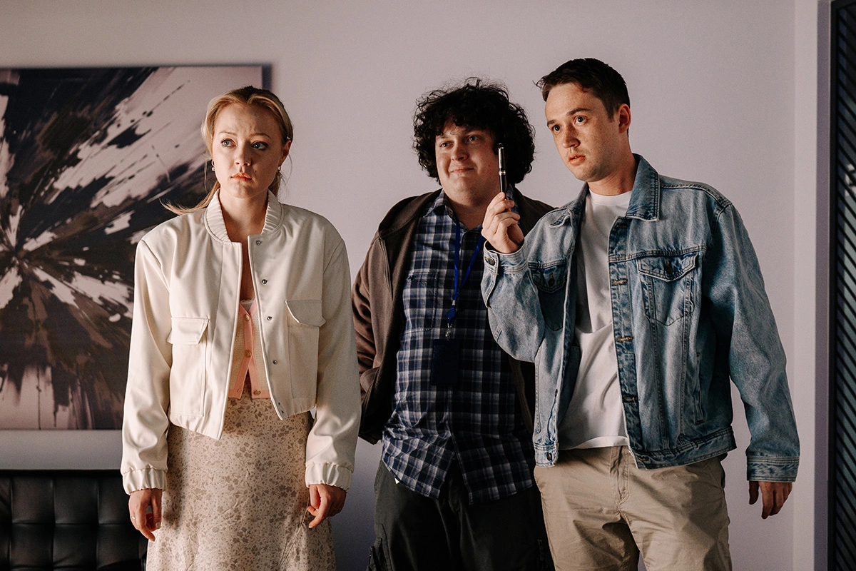 Фото со съемок фильма «Жека Рассел»