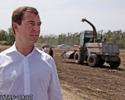 Д.Медведев: В России сгорело 25% посевов зерновых