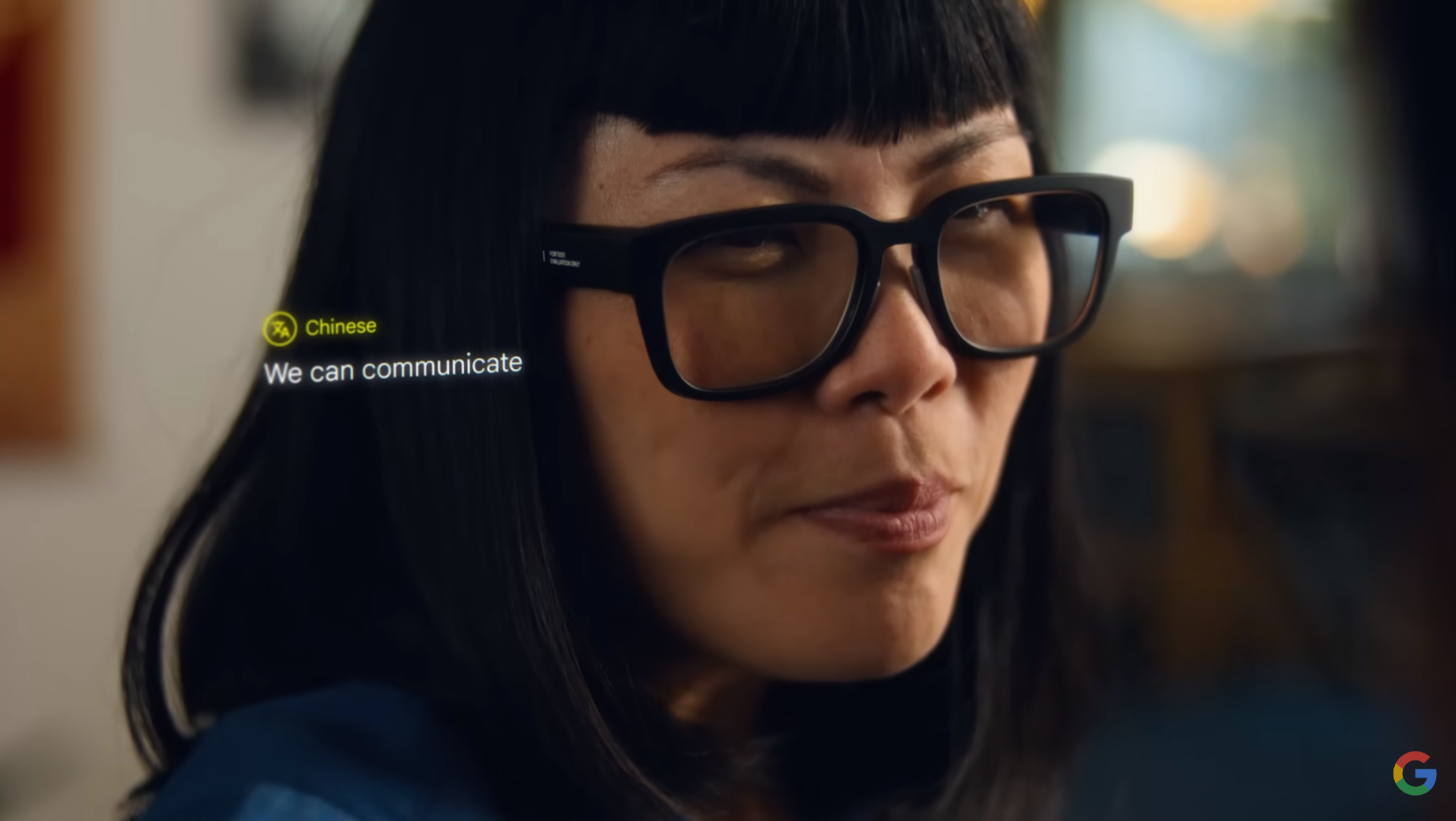 Прототип очков дополненной реальности, представленный на конференции Google I/O 2022