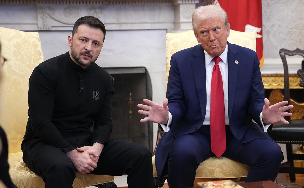 Владимир Зеленский (слева) и Дональд Трамп