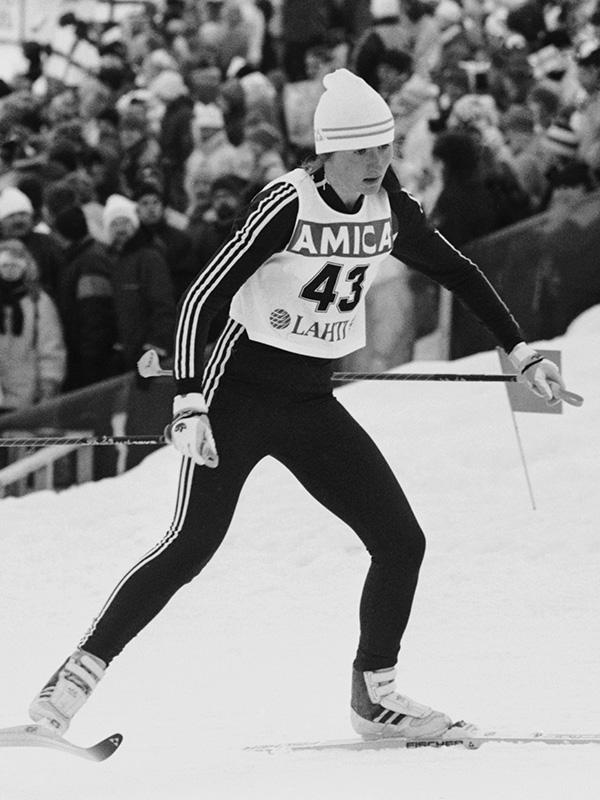 Елена Вяльбе на чемпионате мира по лыжному спорту,&nbsp;1989 год