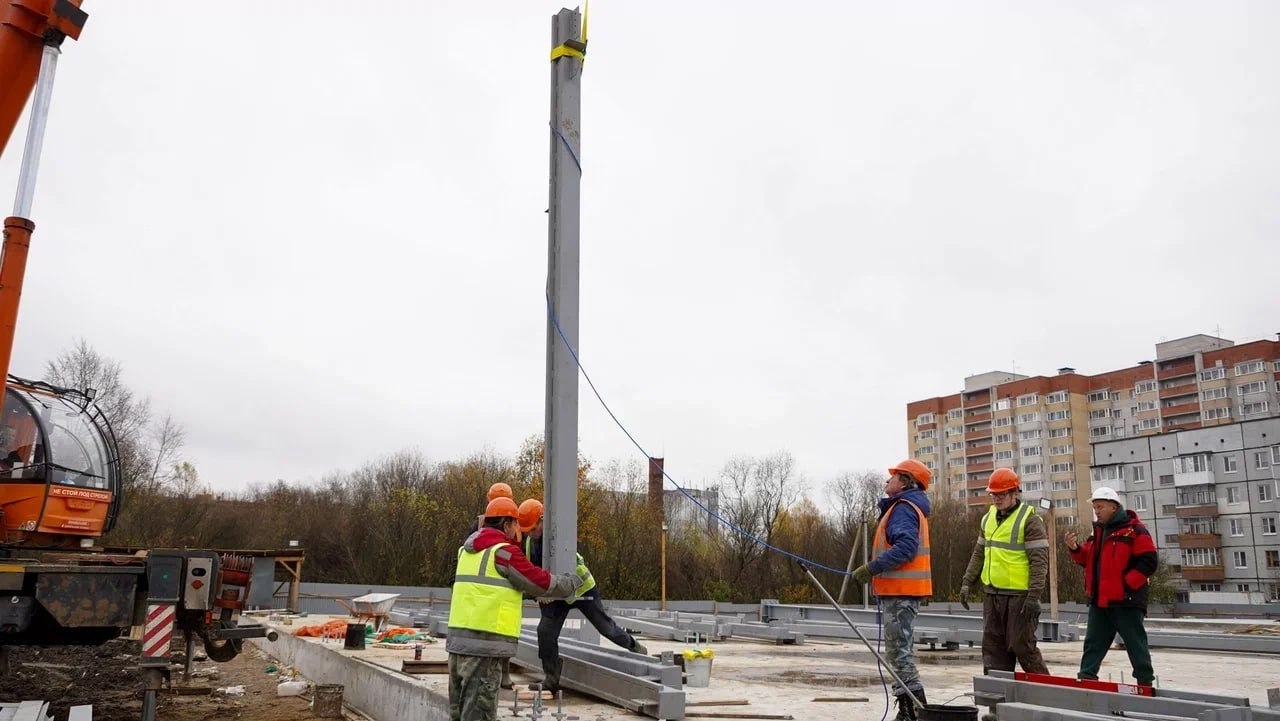 В Вологде начались работы по возведению модульного бассейна