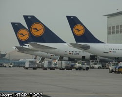 В аэропорту Красноярска повредил крыло самолет Lufthansa