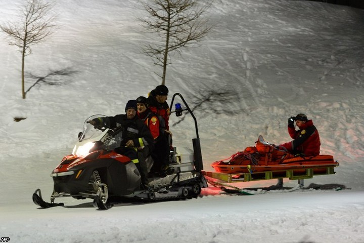 В Альпах разбился снегоход с российскими туристами