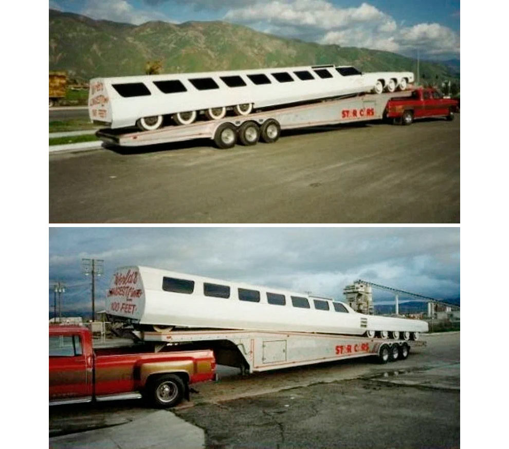 После модернизации 1992 года удлинившийся кузов &laquo;American Dream&raquo; сделали из двух соединенных шарниром секций. Это не столько помогало гиганту поворачивать, сколько облегчало его транспортировку к месту очередной выставки.