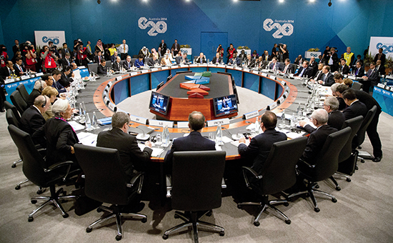 Пленарное заседание саммита G20 в Брисбене