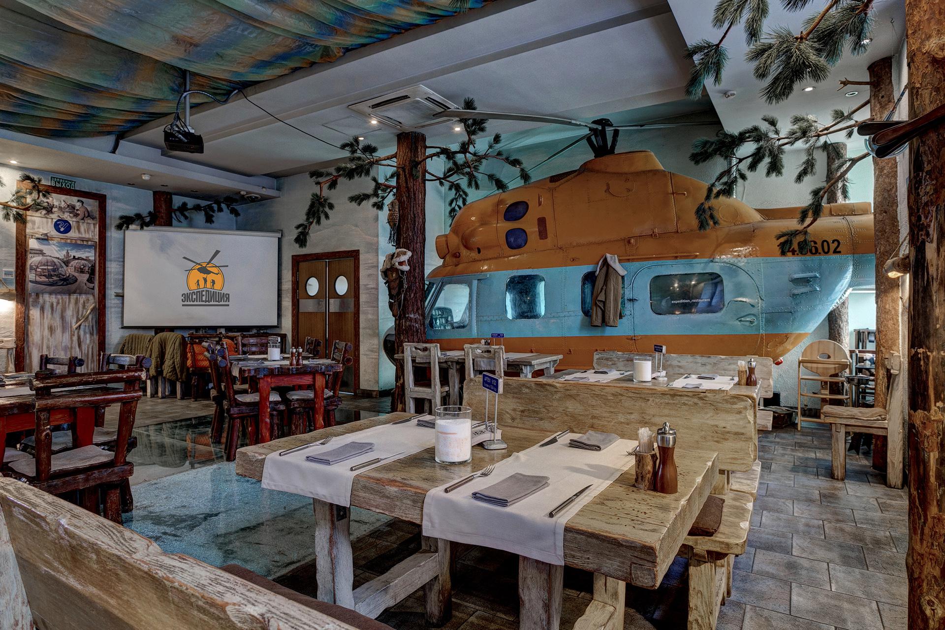 Интерьер ресторана «Экспедиция»
