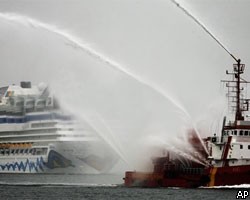 Пожар на немецком круизном лайнере: эвакуированы 600 человек