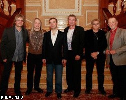 Д.Медведев встретился с группой Deep Purple. ФОТО