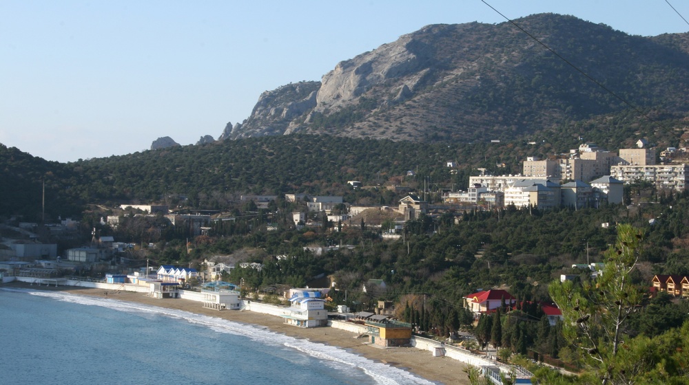 Крым, вид на поселок Новый Свет