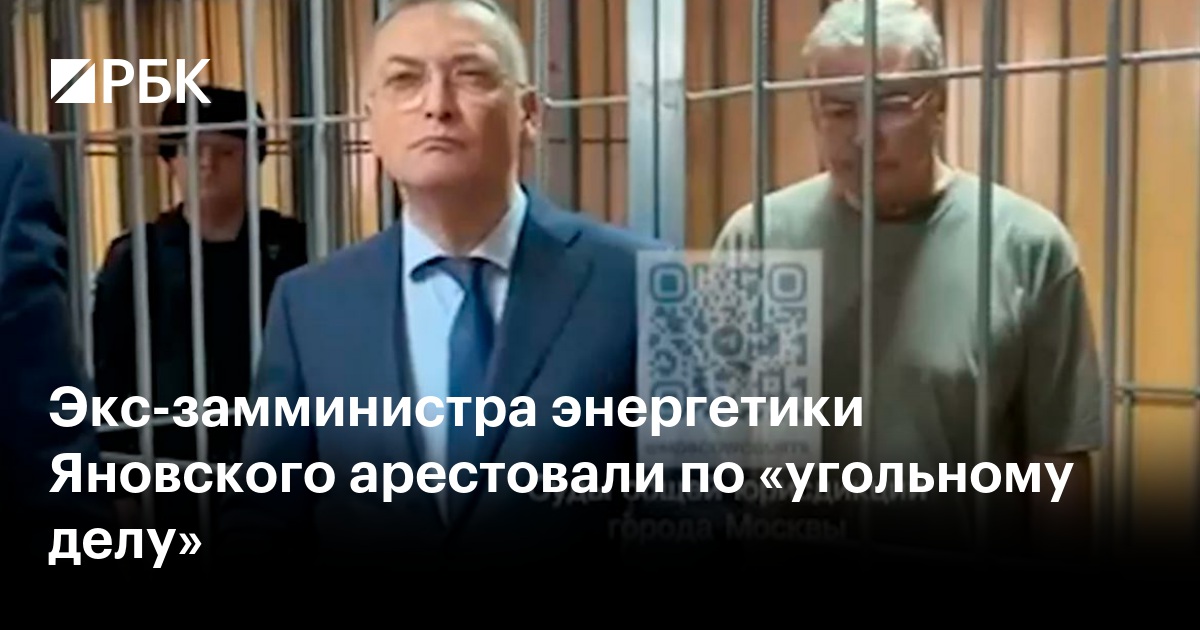 Экс-замминистра энергетики Яновского арестовали по «угольному делу»