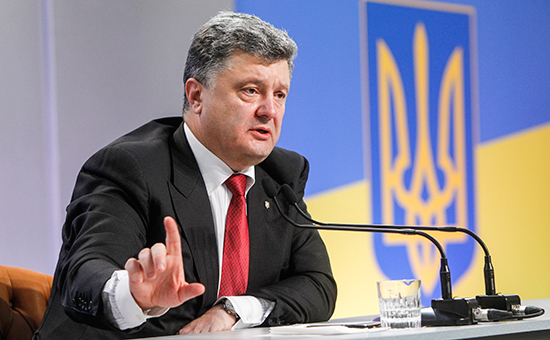 Президент Украины Петр Порошенко на пресс-конференции в Киеве 25 сентября