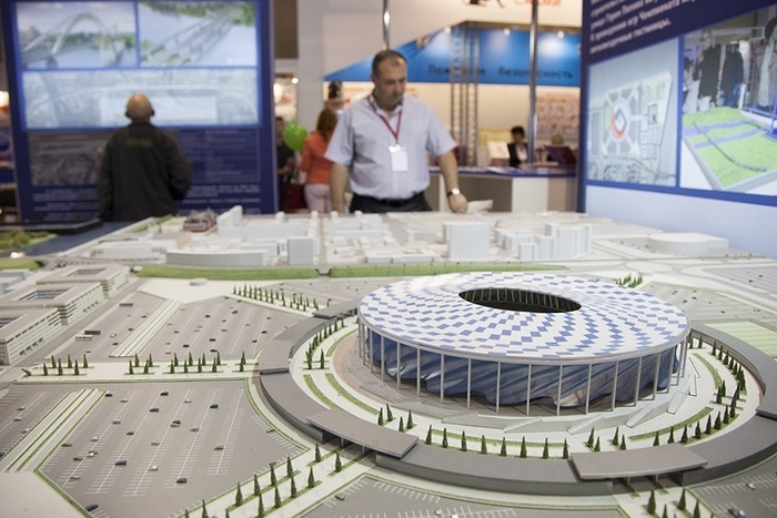 Согласно проекту, так должен выглядеть стадион Нижний Новгород в ноябре 2017 года