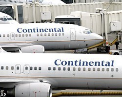 Чистые убытки Continental Airlines за полгода увеличились в 4 раза