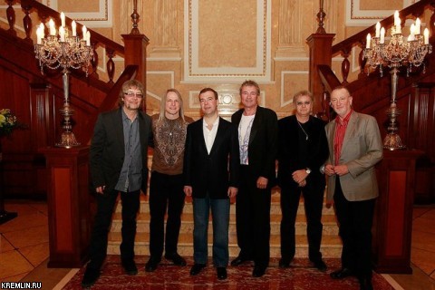 Д.Медведев встретился с группой Deep Purple